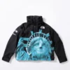 Jules Kounde Supreme X North Face Statue of Liberty Full-Snap Black Jacket