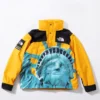 Jules Kounde Supreme X North Face Statue of Liberty Full-Snap Yellow Jacket