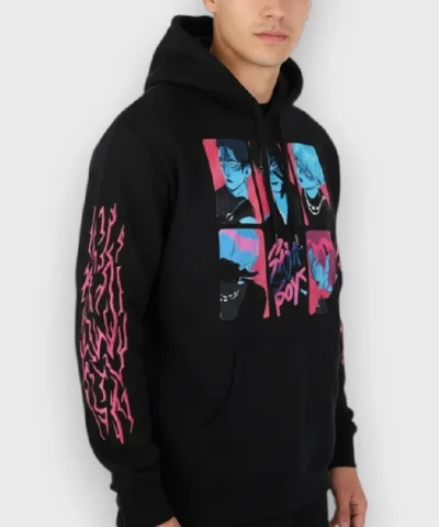 KPop Demon Hunters Saja Boys Demon Black Hoodie