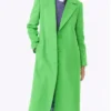 Katie Run Away Tv Series Clara Lioe Green Wool Coat