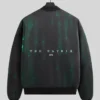 Kith For The Matrix Black Satin Bomber Jacket For Men and Women 