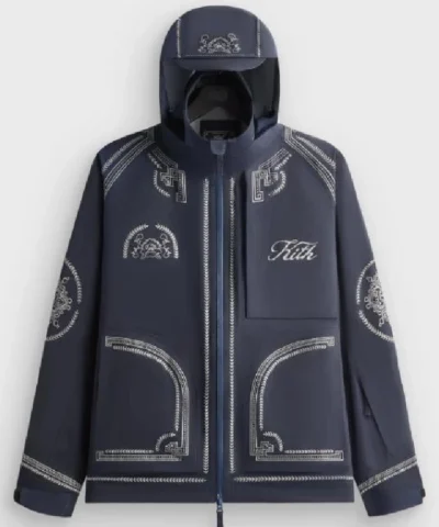 Kith Washed Tech Gabriel Blue Jacket