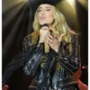 Lainey Wilson SXSW Premiere Black Embellished Leather Jacket