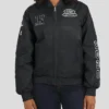 Las Vegas Raiders Black Patch Full-Zip Bomber Jacket