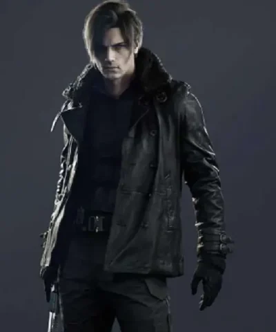 Leon S. Kennedy Resident Evil Requiem Leather Coat