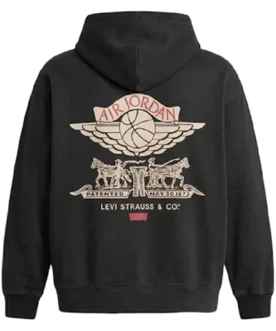 Levis x Jordan Black Zip Up Hoodie