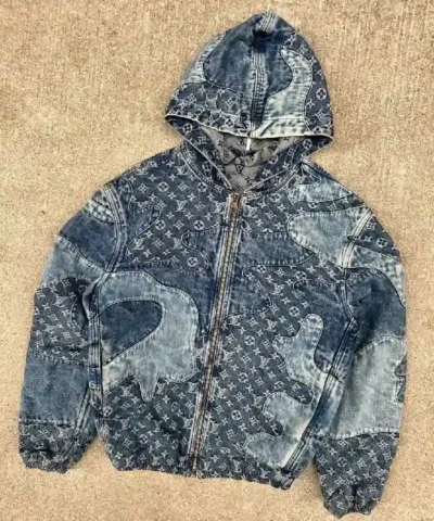 Louis Vuitton Patchwork Denim Hoodie