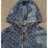 Louis Vuitton Patchwork Denim Hoodie For Sale 