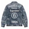 MM6 X Supreme Distressed Denim Jacket