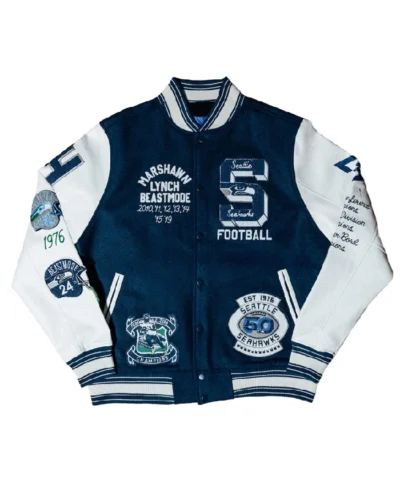 Marshawn Lynch Beastmode Seattle Legacy Varsity Jacket