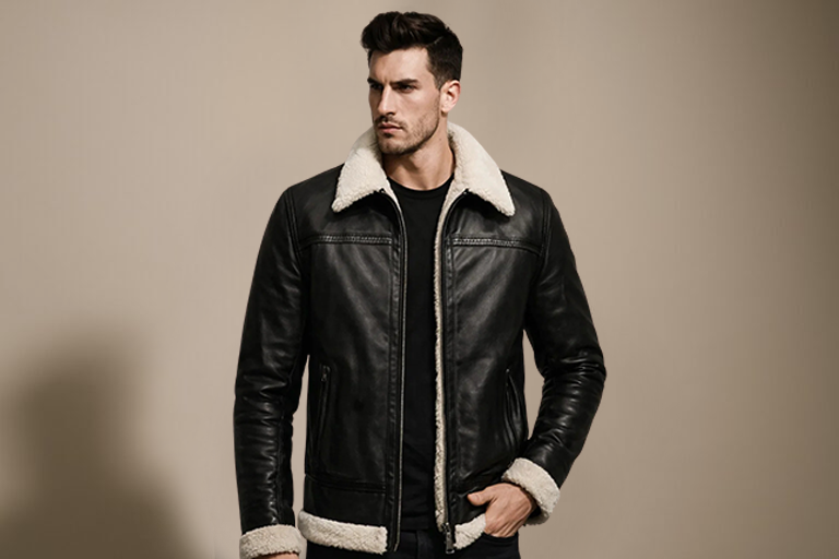 Men Shearling Jacket