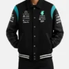 Mercedes-AMG Petronas Black and Teal Varsity Jacket