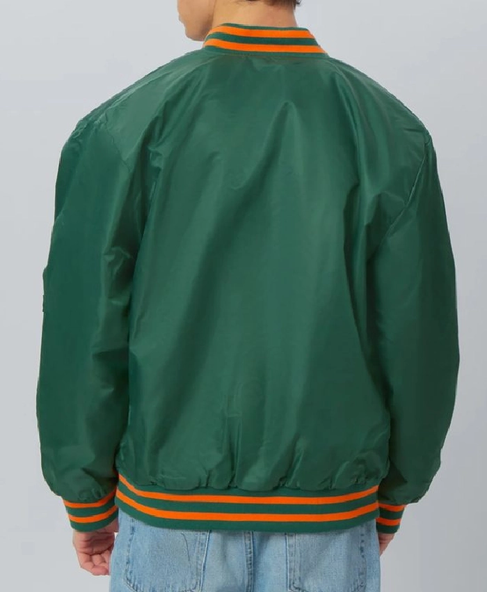 University of Miami A-Game Green Jacket - Image 2