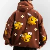 Minecraft Bee Brown Fleece Hoodie  