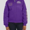 Minnesota Vikings Purple Patch Full-Zip Bomber Jacket