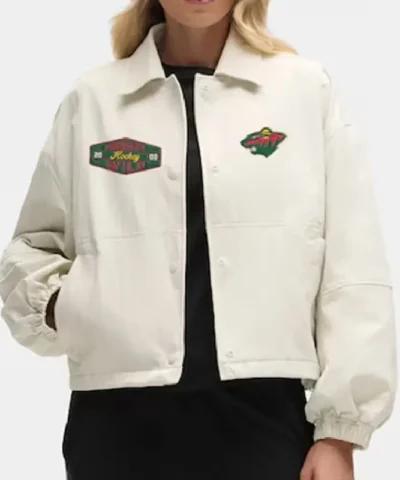 Minnesota Wild Heathered Bone Coach’s Jcket