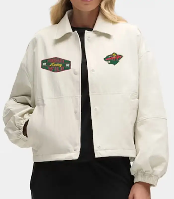Minnesota Wild Heathered Bone Coach’s Jcket