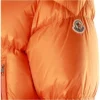 Moncler Orange Quilted Ripstop Down Hooded Jacket For Sale