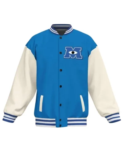 Monster University Retro Blue Varsity Jacket