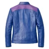 Mortal Kombat 2 Johnny Cage Blue Leather Jacket