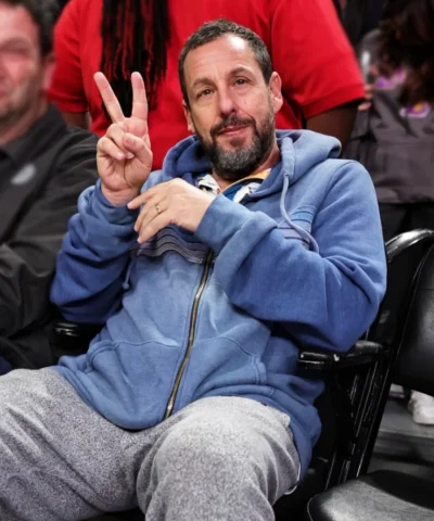 NBA Celeb Row 2026 Adam Sandler Los Angeles Lakers Hoodie