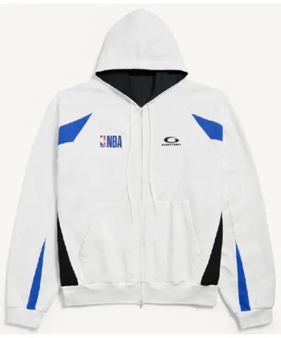 NBA X Balenciaga Oversized Zip-Up Hoodie