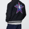 NBA x Gap Varsity All Star Black Wool Jacket For Sale
