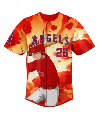 Naruto x Los Angeles Angels Baseball Jersey
