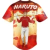 Naruto x Los Angeles Angels Baseball Red Jersey