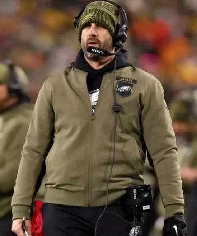 Nick Sirianni Eagles Salute To Service Bomber Jacket