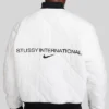 Nike x Stussy Reversible Black and Olive Green Bomber Jacket 