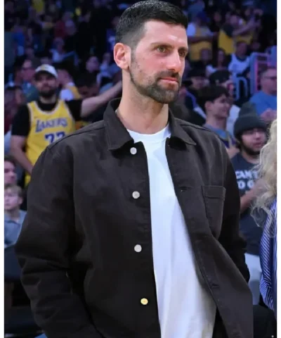 Novak Djokovic The LA Lakers Game Denim Jacket