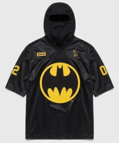 OVO x Batman x The Joker Half Sleeves Black Hoodie Jacket 