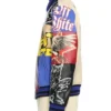 Off White Multipatch Leather Varsity Bomber Jacket For Sale