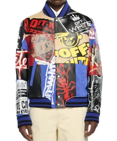 Off White Multipatch Varsity Jacket