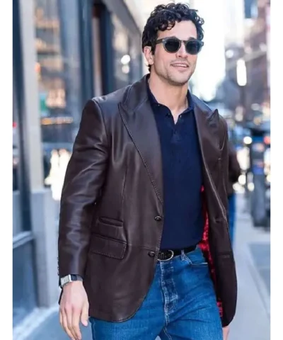 Alternative view of Paul Anthony Kelly Brown Leather Blazer