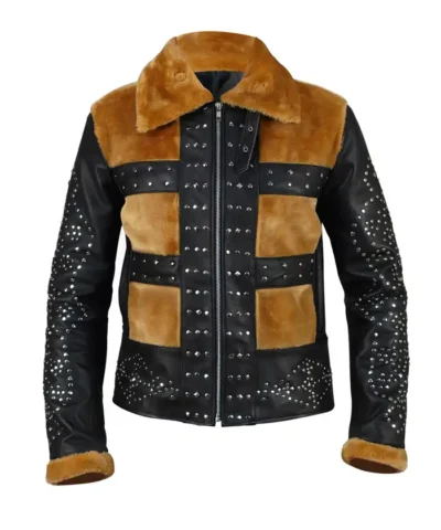 Order Now Leonor Watling Salvador Carla Black Studded Leather Jacket