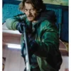 Pilou Asbæk Snake Killer TV Series Brian Smiley Petersen Green Satin Bomber Jacket