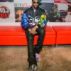 Rapper Hoodrich Pablo Juan The Ferrari and BT Show on The Beat at iHeartRadio Graphic Bomber Jacket 