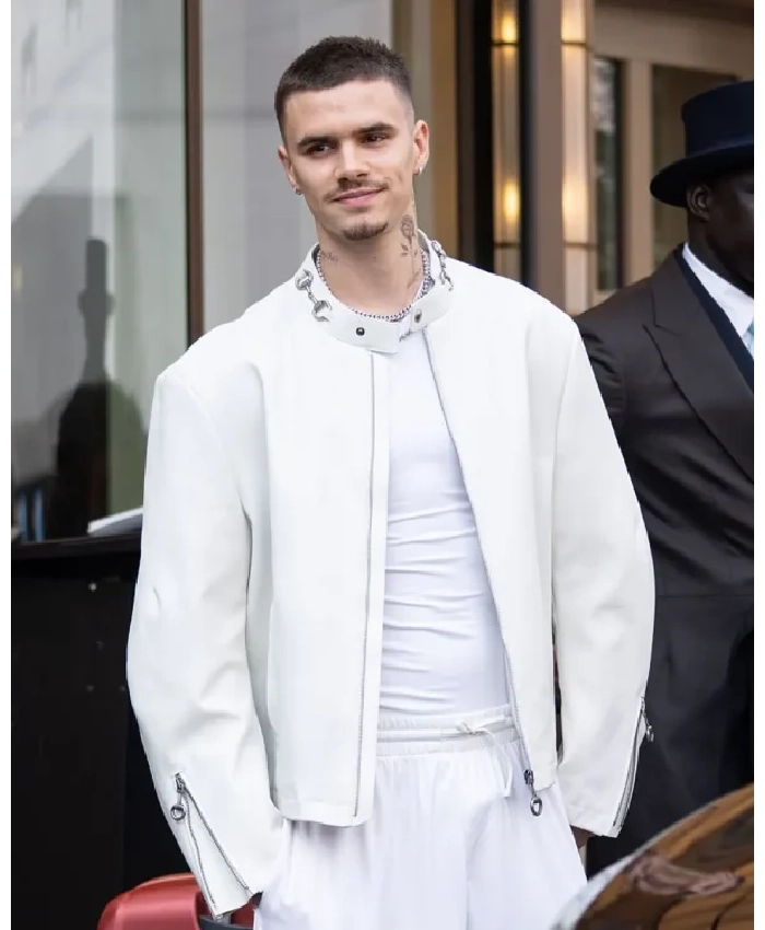 Romeo Beckham Milan Fashion Week Jacket