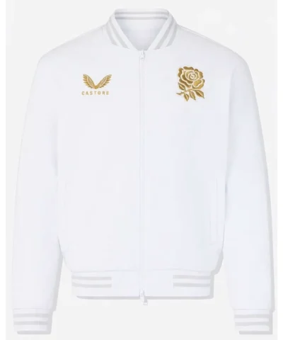 Rugby x Undefeated x Castore Black and White Bomber Jacket