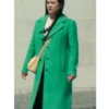 Run Away Katie Green Wool Coat