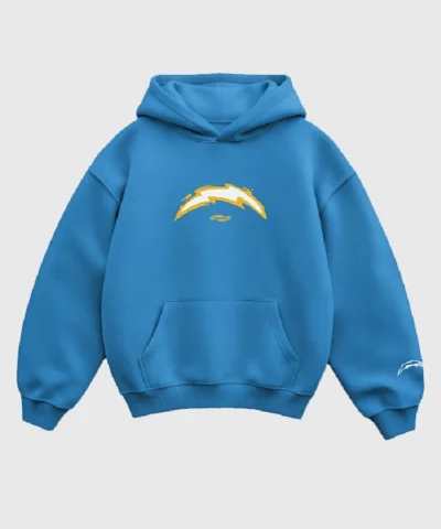 SEEN x Los Angeles Chargers Powder Blue Sorry I Was Bolting Up Hoodie