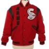 Sailors Michael Jackson Red Varsity Jacket