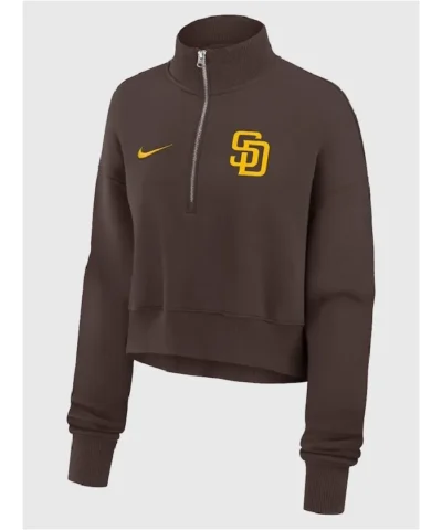 San Diego Padres Nike Primetime Phoenix Fleece Half-Zip Sweatshirt