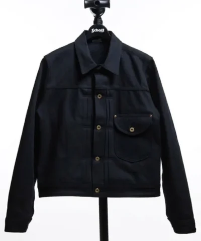 Schott x Lee Black 101 J Cowboy Denim Jacket