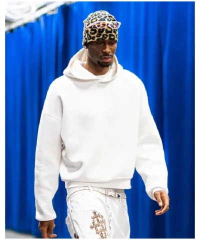 Shai Gilgeous Alexander State Warriors v City Thunder White Hoodie