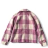 Shop Avec Les Filles Pink and Cream Plaid Jacket For Women