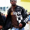 Shop Las Vegas F1 Grand Prix Travis Scott Printed Racing Jacket