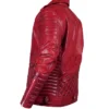 Shop Now Mens Red Leather Biker Jacket